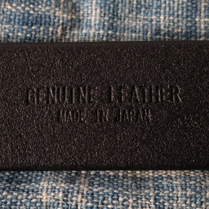 LE-4168BK "STANDARD" Big Buckle 40mm Leather Belt 【Black Color Buckle】,BLACK, medium image number 6