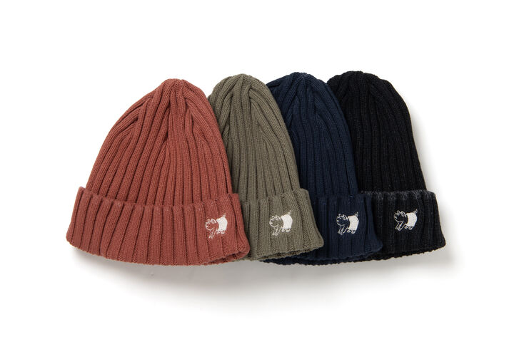 7557 Sulfur Dyed Cotton Knit Cap,NAVY, medium image number 0