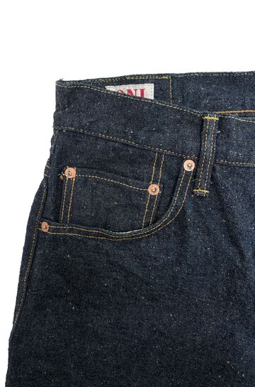 ONI222CCD-GOLV 15oz Crushed Concrete Denim Weft: Grayish Olive Kabuki Selvedge Super Wide Straight,, small image number 3