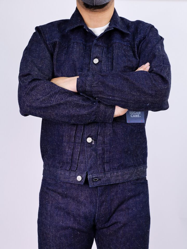 SC11201 13oz Awa-Aikon indigo Denim Blouse-42,, medium image number 4