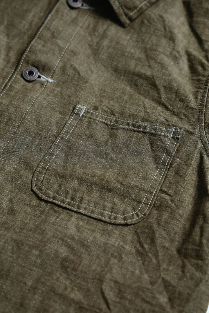 ONI03101-HC 8.3oz Heavy Chambray Coverall-KHAKI OLIVE-38,KHAKI OLIVE, medium image number 8