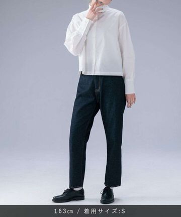 STJE1102 12OZ CROPPED JEANS【WOMEN'S】,INDIGO, small image number 5