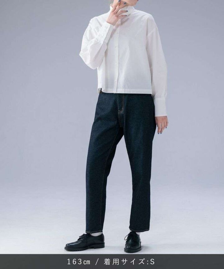 STJE1102 12OZ CROPPED JEANS【WOMEN'S】,INDIGO, medium image number 5