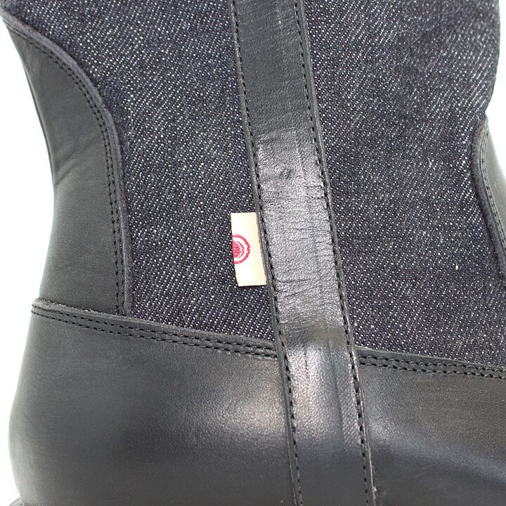 MD-019 Momotaro Jeans Denim Farmer Boots (Black),, medium image number 5