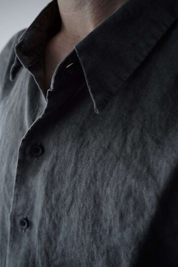 244SH08 Natural Dyed Linen / The Shirts,SUMI, small image number 14