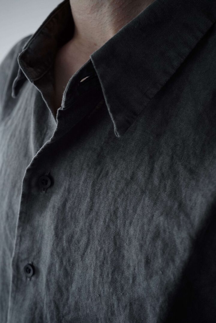244SH08 Natural Dyed Linen / The Shirts,SUMI, medium image number 14