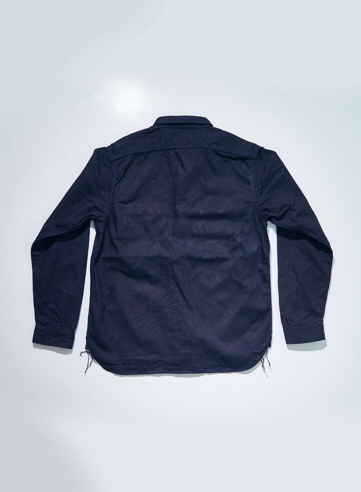 SSS25-01 "INDIGO SNAKE" JACQUARD SHIRT,INDIGO, medium image number 1