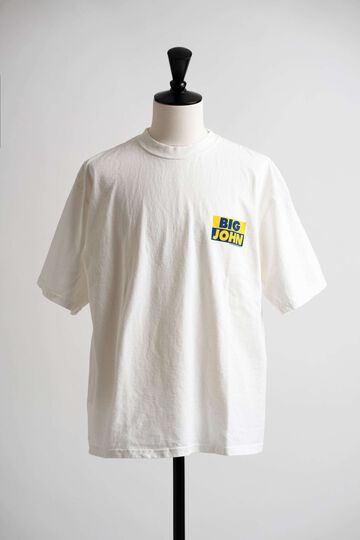 MTE002 ROUND BODY BIG JOHN LOGO T-SHIRT,CHARCOAL, small image number 18