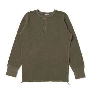 9937 Heavy thermal Henry long-sleeved T-shirt,WHITE, small image number 2