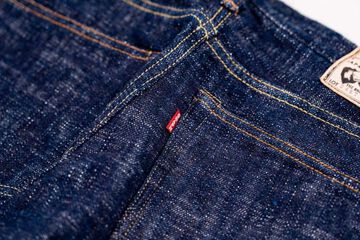GZ-15SLSTSK-0611 15oz Kase (Skein) Dyed Slim Straight Jeans GRN,GRN, small image number 6