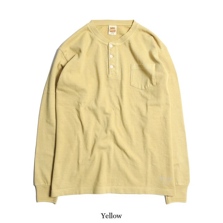 TE-14 OD Henley Long Sleeve Tee Shirt,NATURAL, medium image number 3