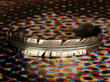 15AO-308 Eternal Feather Bangle -narrow-,, small image number 0