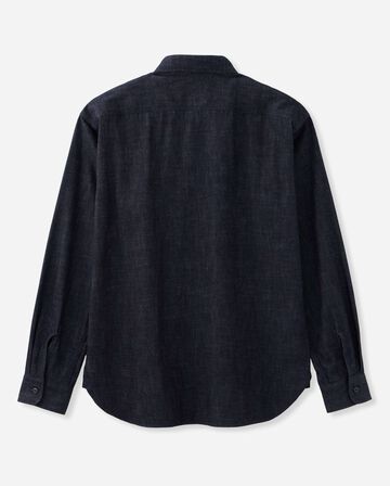 MMLS1000 8oz TRIPLE STITCH LONG SLEEVE DENIM SHIRT,INDIGO, small image number 1