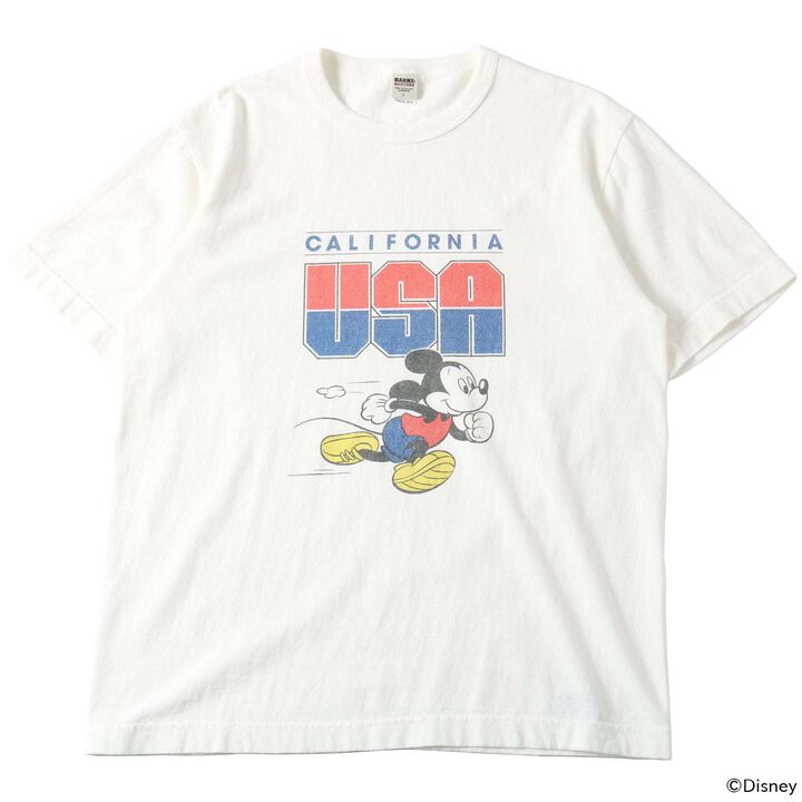 BR-25178 “STANDARD” TSURIAMI Crew Neck Print T-Shirt Mickey Mouse【Special Item】,, medium
