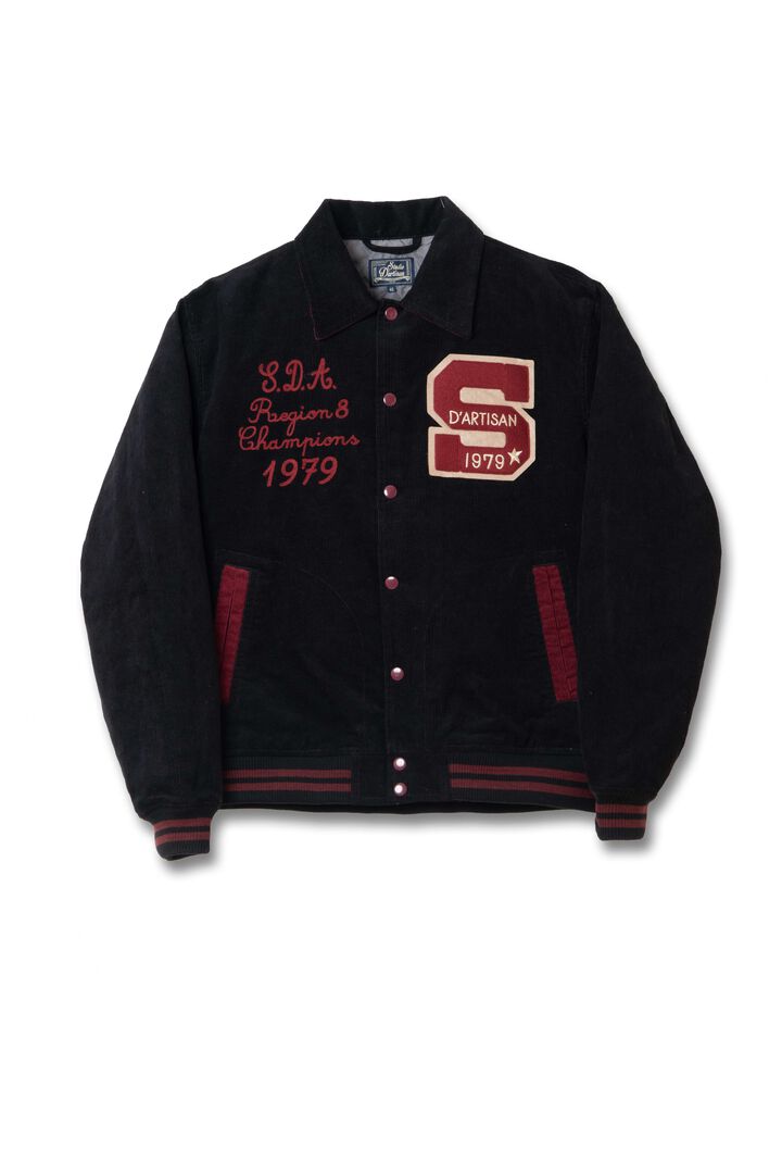 4626 Corduroy Stadium Jacket,BROWN, medium image number 2