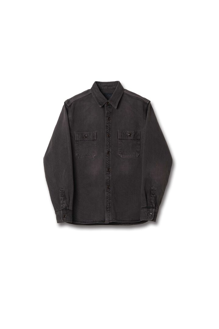 D5745 12oz KASANE NO IROME Denim Shirt,KUROBENI, medium image number 0