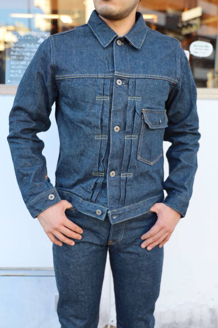 ONI-01507-Ishikawadai 15oz Ishikawa-dai Denim 1st type Jacket-One Wash-42,, medium image number 8