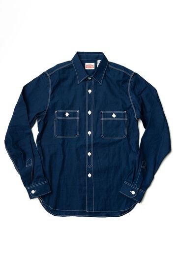 MS003R SELVEDGE CHAMBRAY SHIRT,CHAMBRAY, small image number 8