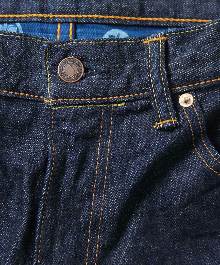 G003-MZ 14.7oz Copper Label Classic Wide Straight Zipper Fly Jeans-One Washed-28,, medium image number 4