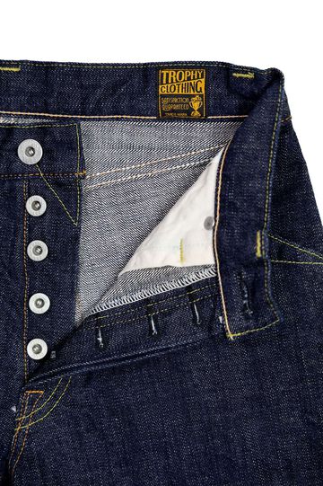 TRPDM1605 14.5oz TROPHY CLOTHING × Denimio COLLAB DIRT DENIM REGULAR STRAIGHT,, small image number 2