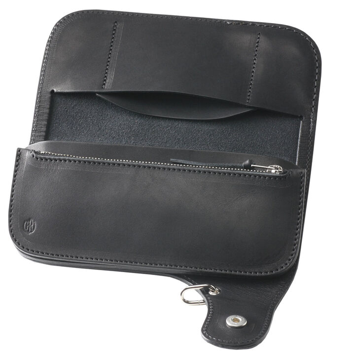 PAILOT RIVER PR-CW02-RG (REDMOON) Long Wallet PR-CW02-RG (Oil Leather Black
 Oil Leather Red Brown
 Oil Leather Dark Brown
 Saddle Leather Natural),OIL LEATHER BLACK, medium image number 13