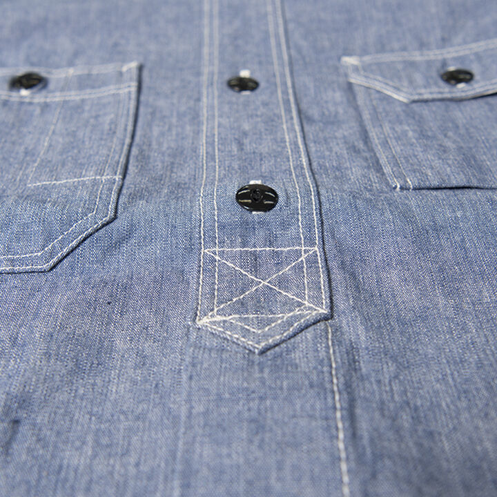 5333A Chambray long-sleeved work shirt,, medium image number 6