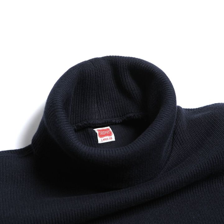 TR24AW-203 Naval High Neck Long Sleeve Shirt,BLACK, medium image number 5