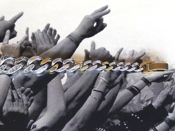 17AO-405 Gradation Cavarly Chain Bracelet -Wide-,, small image number 2