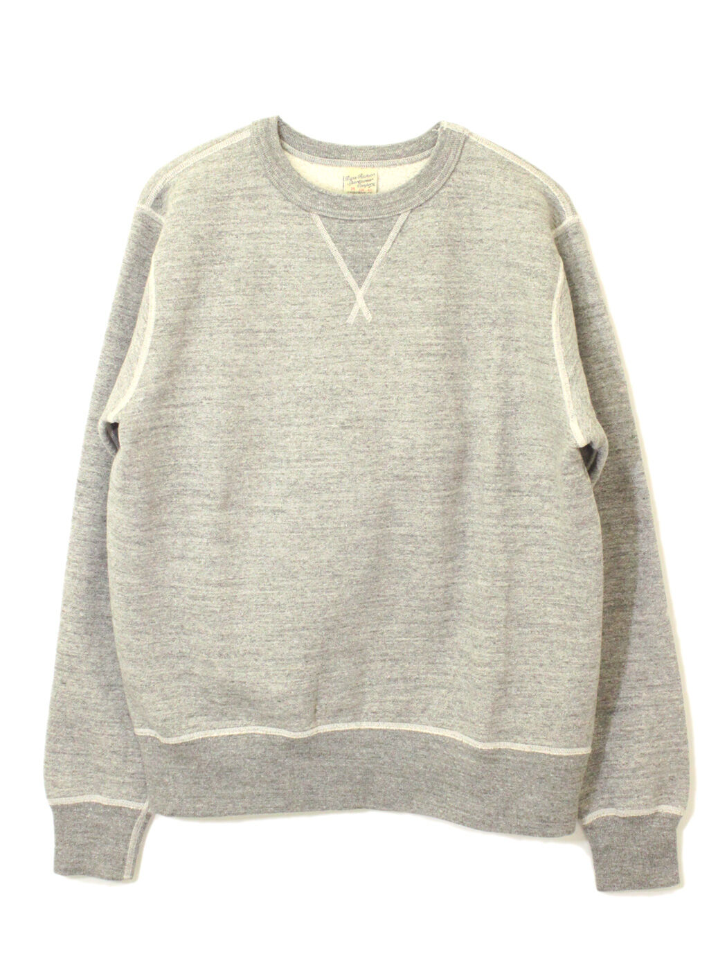 Buzz Rickson s BR65622 Set In Crew Neck Sweatshirt Grey