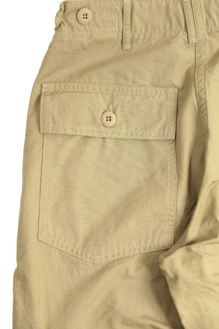 01-5002 US ARMY FATIGUE PANTS RIP STOP (REGULAR FIT) 67BEIGE-One Washed-3,, medium image number 5