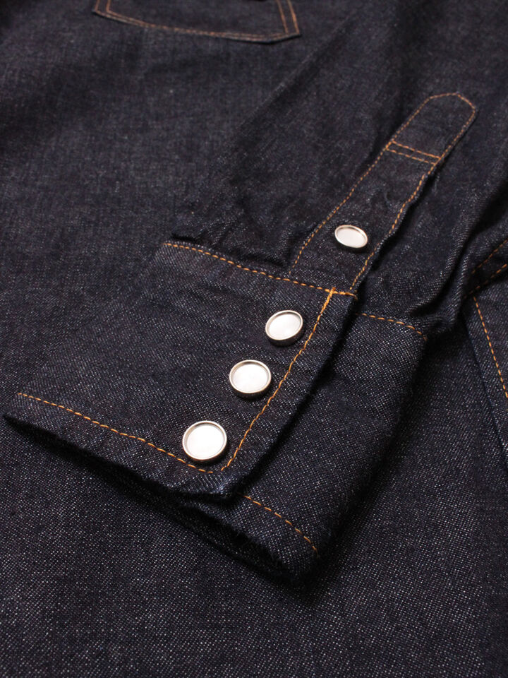 TCB Ranchman Shirt (Denim) 8.5oz Denim Western Shirt,, medium image number 5