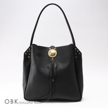 PAILOT RIVER PR-CAL-B (REDMOON) Tote Bag PR-CAL-B (Oil Leather Black, Oil Leather Red Brown, Oil Leather Dark Brown, Oil Leather Camel Brown),OIL LEATHER BLACK, small image number 1