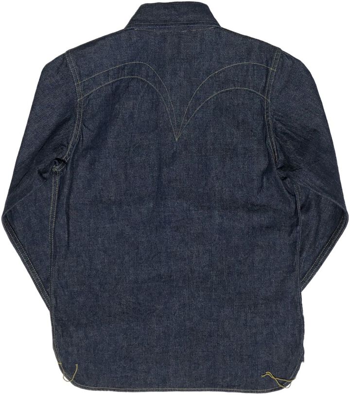 SWDL01 10oz Denim Western Shirts-XXXXL,, medium image number 1