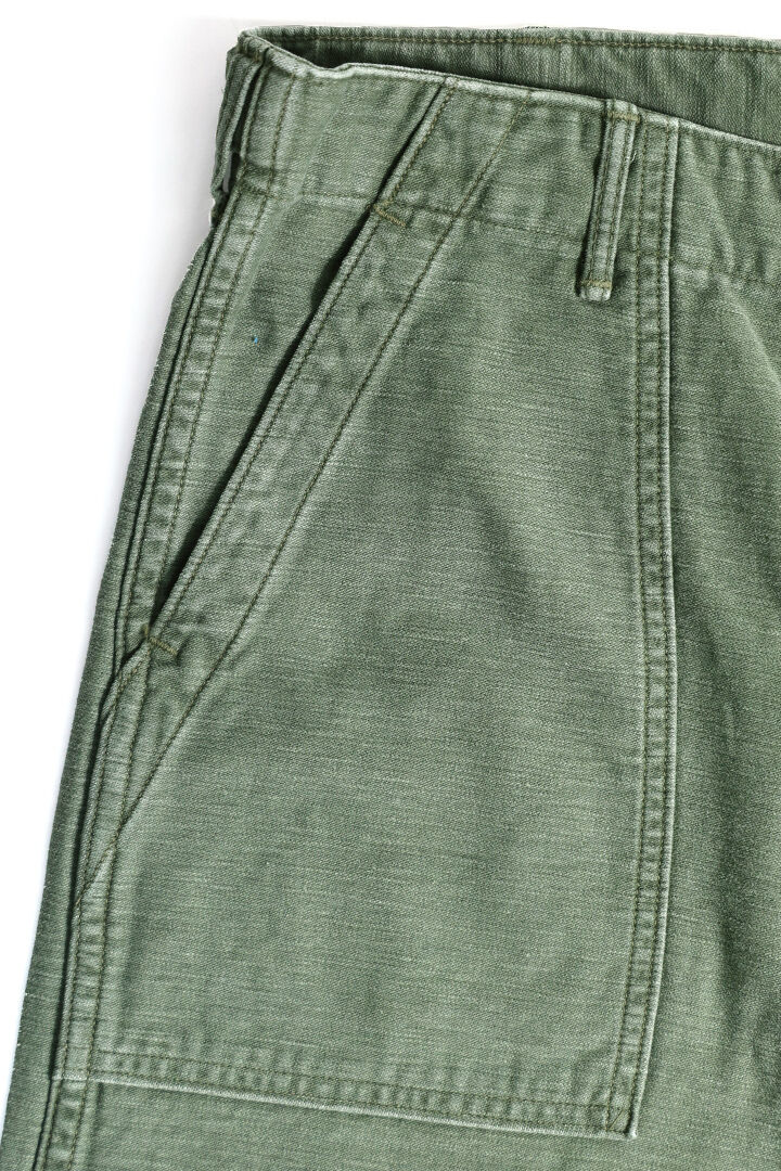 01-5002-216 US ARMY FATIGUE PANTS USED WASH (REGULAR FIT),GREEN USED, medium image number 3
