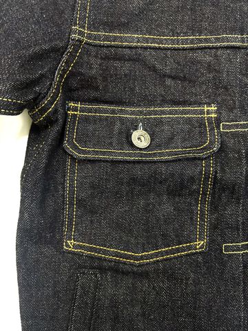 ONI02516P 15oz Low Tension Selvage Denim Warm Pocket Type II Jacket,, small image number 3