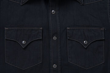 SP-124 8oz 45th AMAMI DOROZOME x INDIGO Denim Shirts,DARK BROWN, small image number 3