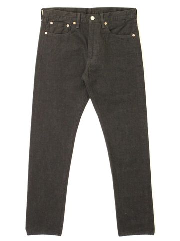 8074-1406 13.5oz 5 Pocket Selvedge Black Jeans Slim Fit,, small image number 0