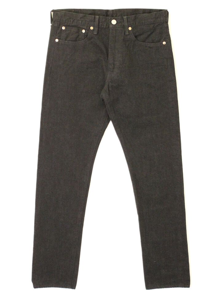 8074-1406 13.5oz 5 Pocket Selvedge Black Jeans Slim Fit,, medium
