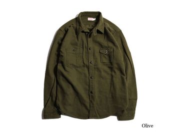 TR21AW-403 Machine Age Flannel Shirts-MUSTARD-L,MUSTARD, small image number 0