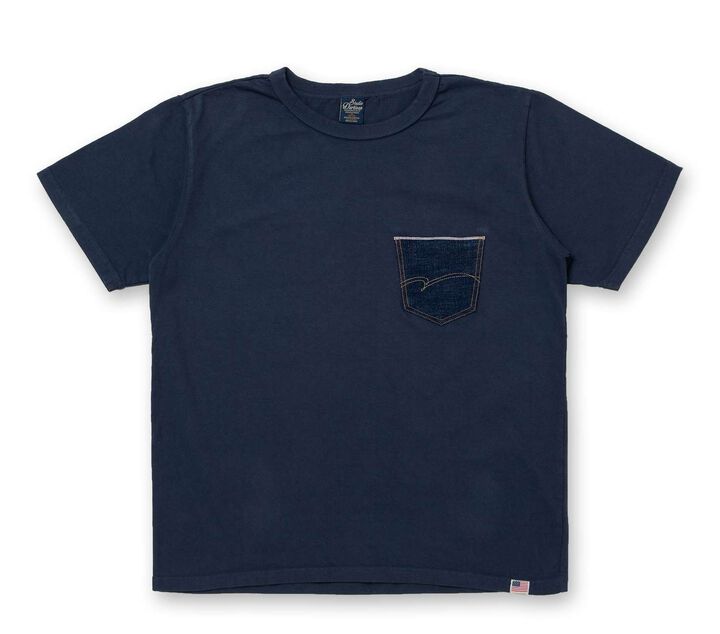 8161A Denim Pocket Print T-shirts,WHITE, medium image number 6