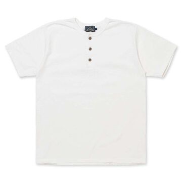 8174 Suvin Cold Henry Neck Short Sleeve T-shirts,WHITE, small image number 0