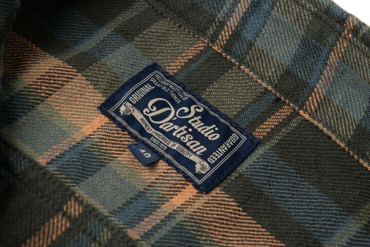 5752 Flannel Check Shirt,ORANGE, medium image number 11