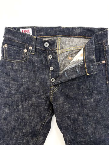 ONI505-KASURI 17oz ONI Kasuri Denim Retro style Regular Straight,, small image number 3