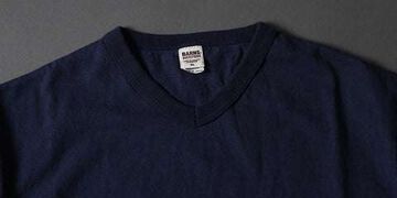 BR11001 Loop Wheel V Neck T-Shirt,WHITE, small image number 7