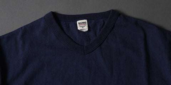 BR11001 Loop Wheel V Neck T-Shirt,WHITE, medium image number 7