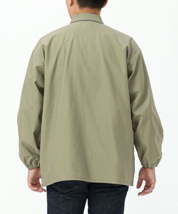 JJK1000M31 M43 VAT DYE BACK SATIN JACKET-OLIVE-XL,OLIVE, small image number 8