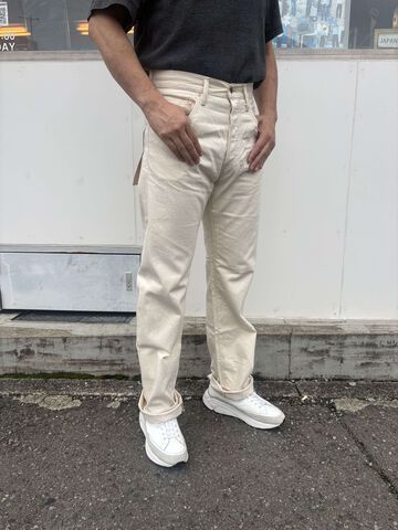 ONI271-ECRU 12.4oz Organic Cotton Selvedge Denim Just Right Straight,, small image number 1