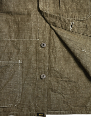 ONI03101-HC 8.3oz Heavy Chambray Coverall-KHAKI OLIVE-38,KHAKI OLIVE, small image number 5