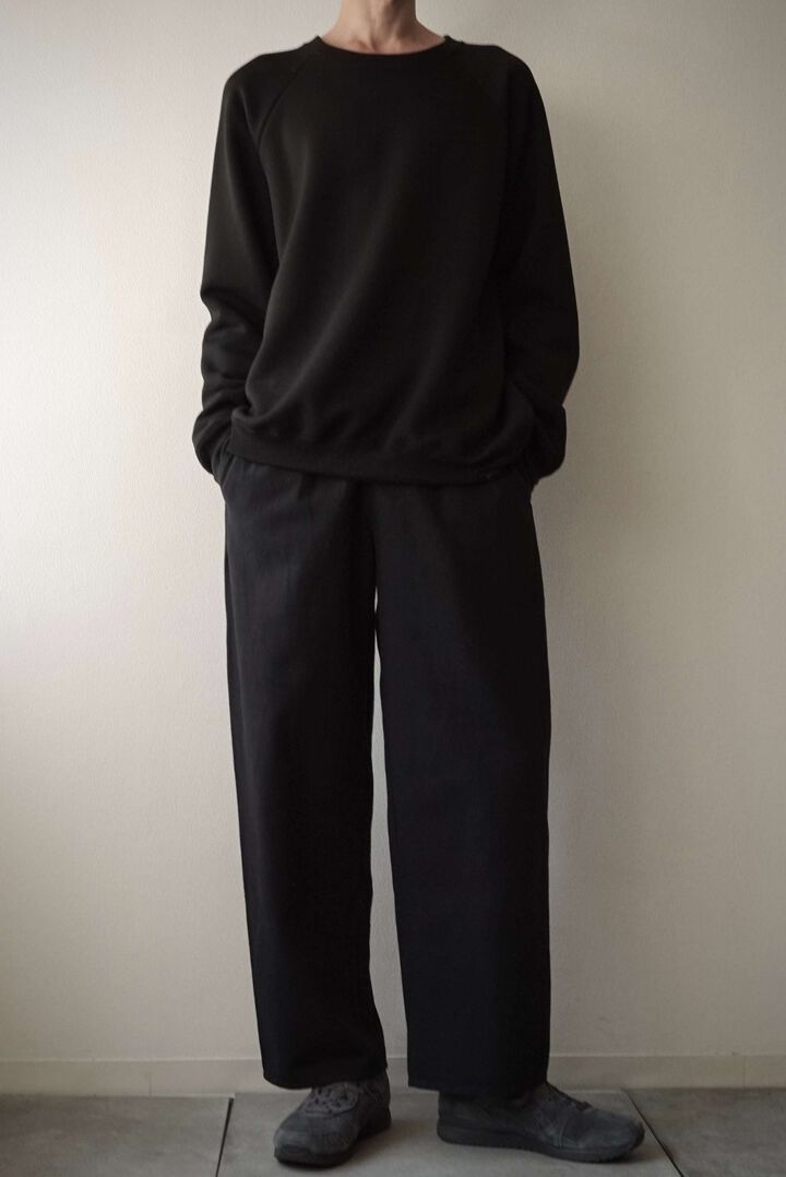 【CAPERTICA】CAP708PT45 Lite Sashiko / Wide Leg Pants,BLACK, medium image number 4