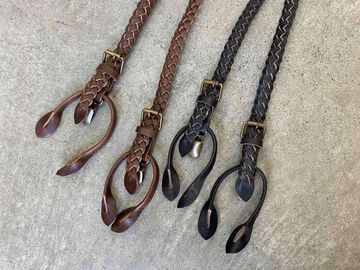 GZ-MLS  Leather Suspender (black),BLACK, small image number 4